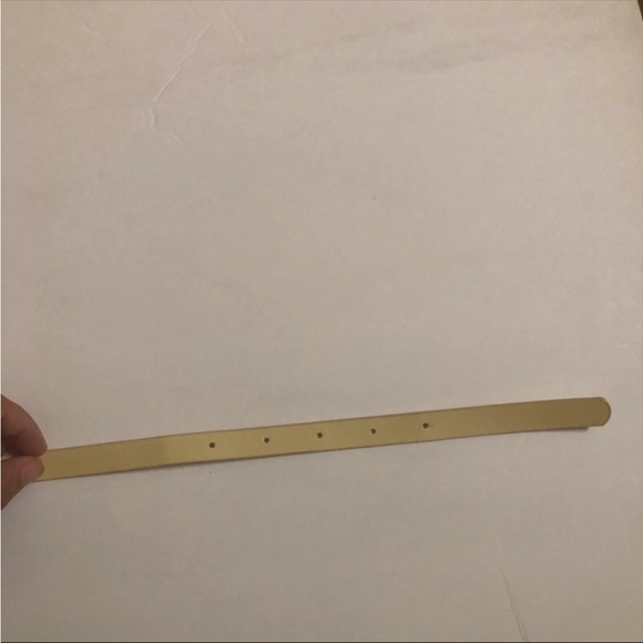 White Glittery Skinny Belt - Picture 4 of 5